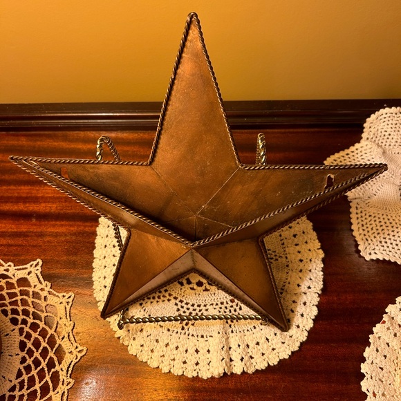 Copper Star Wall Pocket Country Farmhouse decor - Picture 7 of 10
